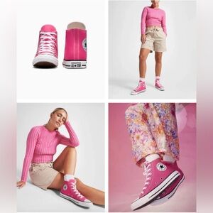 Converse Chuck Taylor All Star High-Top Sneaker - Chaos Fuchsia.